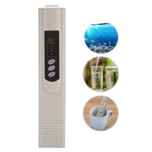 1Pc Digital Total Dissolved, PPM Meter Meter Solids Meter Pen Water Quality Purity TEMPPPM Testing with Automatic Power Off Function