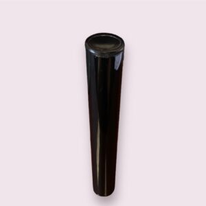 Evo Plastics 116mm Black Tubes- Pop Top Vials - 1000 Count