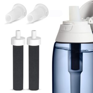 oxyooh 2pcs for brita water bottle filter replacement 2pcs for brita water bottle mouthpiece replacement compatible with brita water bottle replacement parts & water filter bottle