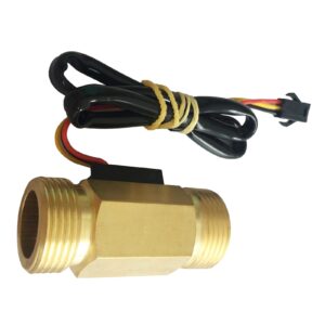 4 Water Flow Sensor Food-Grade Switches Effect Flowmeter Fluid Meter Counter 1-30L/min Water Flow Sensor 3/4 Npt