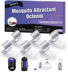 6 pack mosquito attractant bait refill, mosquito bits octenol lure for bug zapper & fly traps, compatible with all flying insect mosquito trap