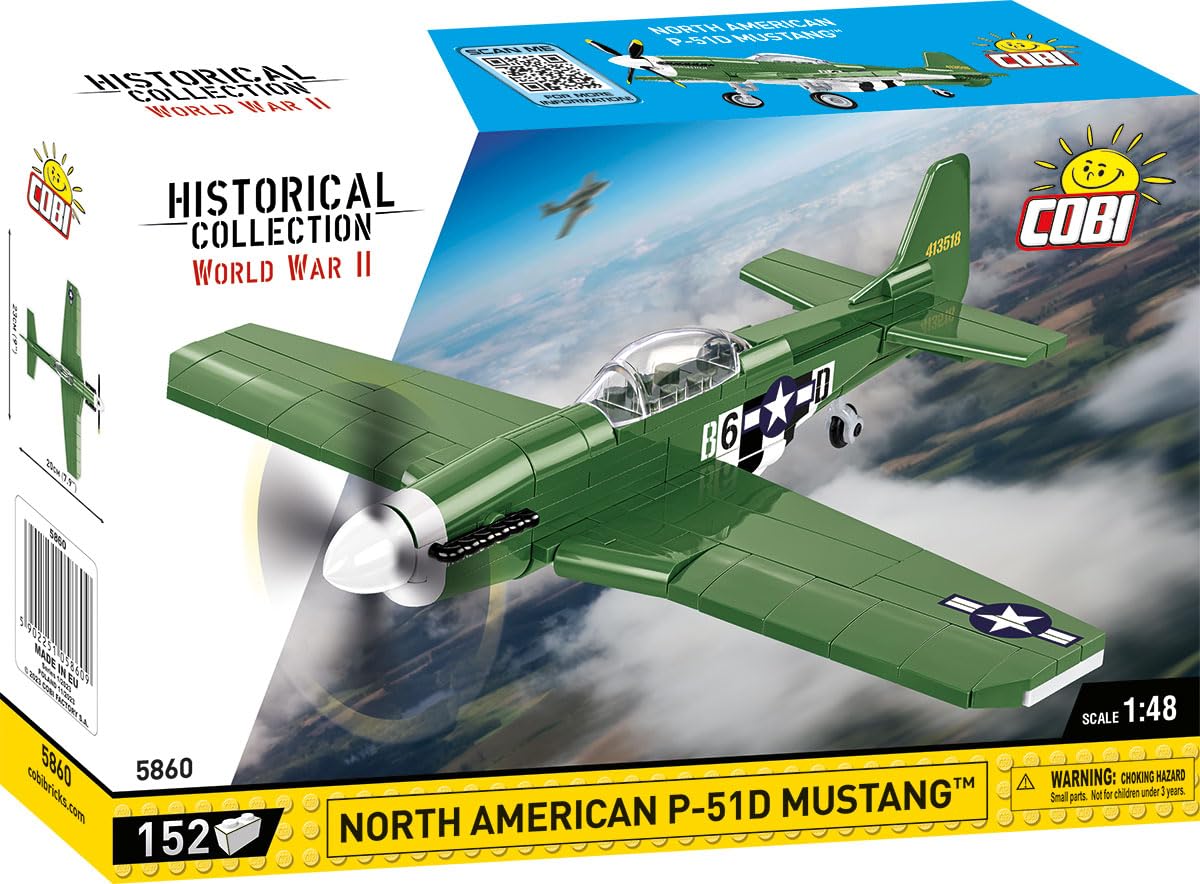 COBI Historical Collection North American P-51D Mustang Aircraft