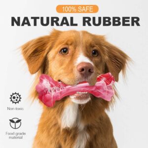 Dog Toy Perfect for Aggressive chewers, Beef Flavor, Dental Health Support, Safe & Non-Toxic, Exceptional Durability, Made of 100%-Natural Food-Grade Rubber and Beef Flavor.