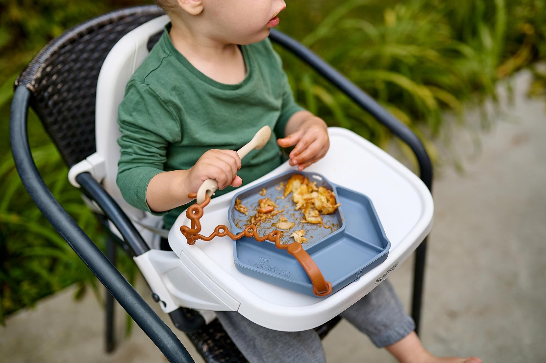 Smack Fun - Silicone Baby Feeding Spoons | 2 Pack (Tradewinds/Shifting Sand)