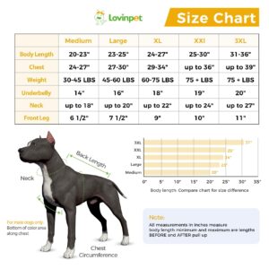 LovinPet Dog Surgery Recovery Suit - Professional Large Dog Recovery Suit Abdominal Wound Surgical Clothes Post-Operative Vest E-Collar Alternative Recovery,Giraffe,Yellow,L