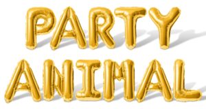 letter balloons - party animal 16" inch alphabet letters foil mylar balloon kids birthday party balloon banner (gold)