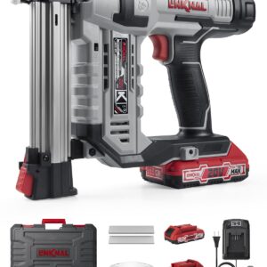 Electric Nail Gun, LINKNAL Cordless Brad Nailer Battery Powered,18 Gauge, 2×20V MAX Li-ion Batteries, Charger and 1000 Nails Included (L820-BN)