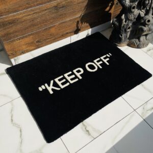 LUXAPE Keep Off Rug - Tufted Hypebeast Rug - Handmade & Premium - 32 * 20in (80 * 50cm) - Hypebeast room decor - Off white rug - Hypebeast Room Decor - Luxape Rug