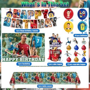 Soccer Party Decorations, Soccer Theme Party Decorations, Soccer Birthday Party Decorations for Boys, Soccer Birthday Party Supplies for Adult Girls and Soccer Fans