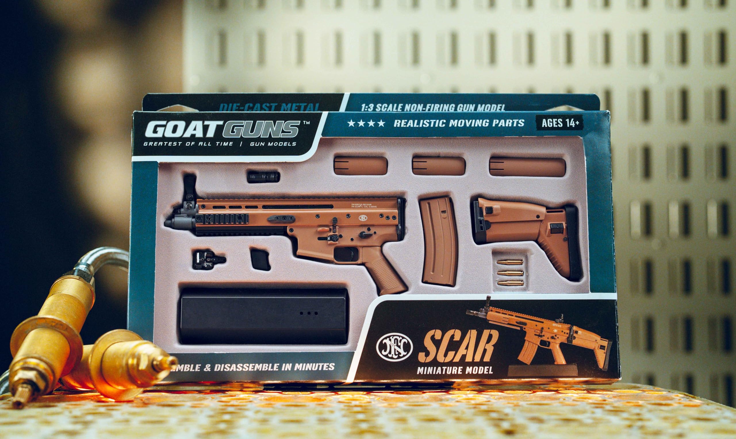 GoatGuns FN Scar Model | Officially Licensed | 1:3 Scale Diecast Metal Build Kit