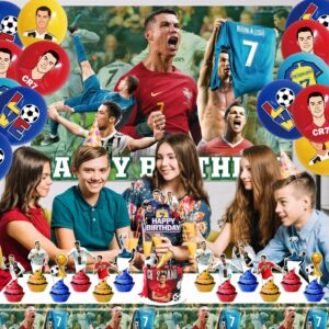 Soccer Party Decorations, Soccer Theme Party Decorations, Soccer Birthday Party Decorations for Boys, Soccer Birthday Party Supplies for Adult Girls and Soccer Fans