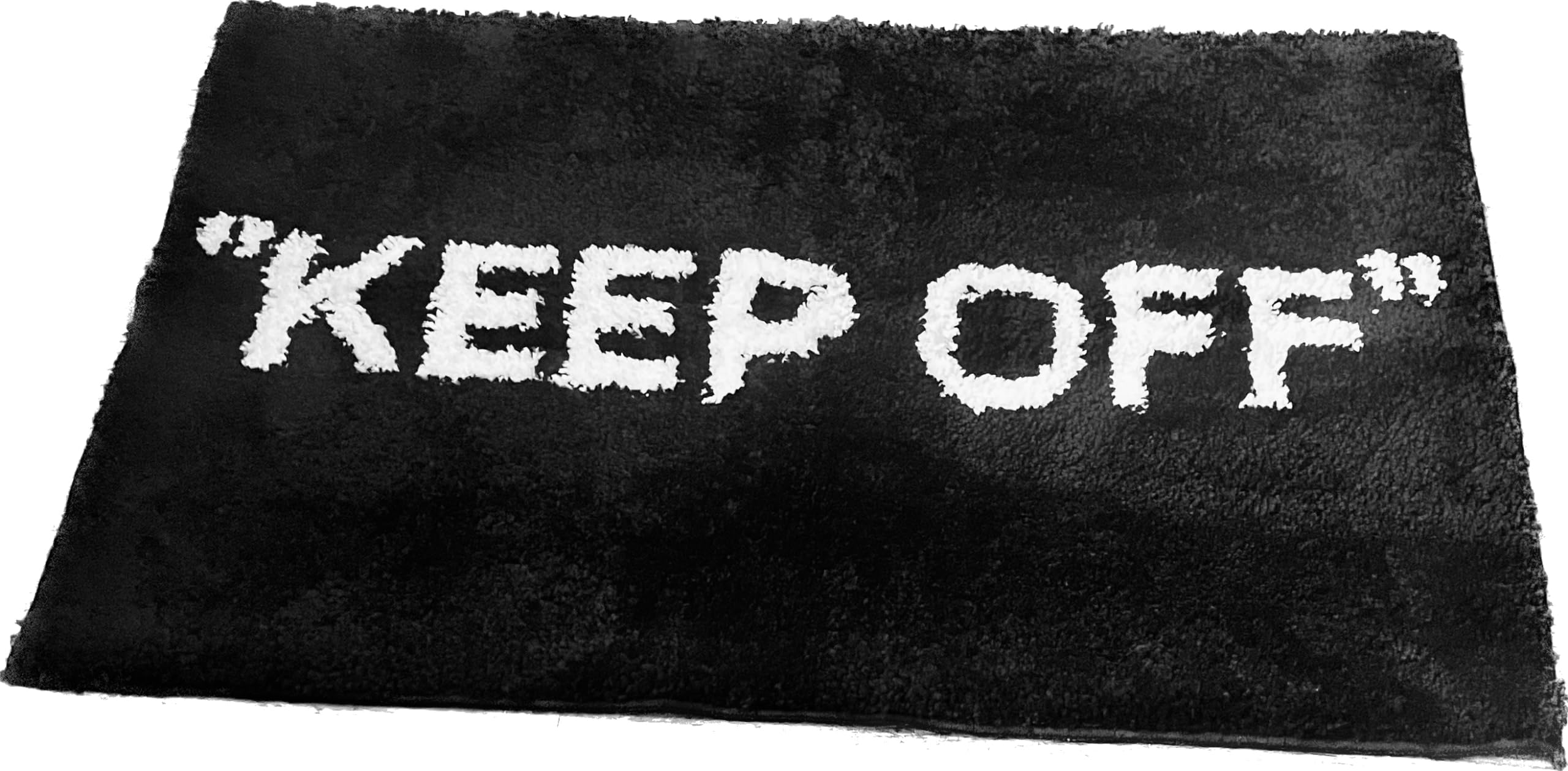 LUXAPE Keep Off Rug - Tufted Hypebeast Rug - Handmade & Premium - 32 * 20in (80 * 50cm) - Hypebeast room decor - Off white rug - Hypebeast Room Decor - Luxape Rug