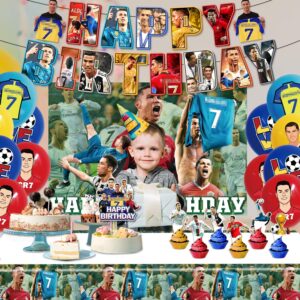 Soccer Party Decorations, Soccer Theme Party Decorations, Soccer Birthday Party Decorations for Boys, Soccer Birthday Party Supplies for Adult Girls and Soccer Fans