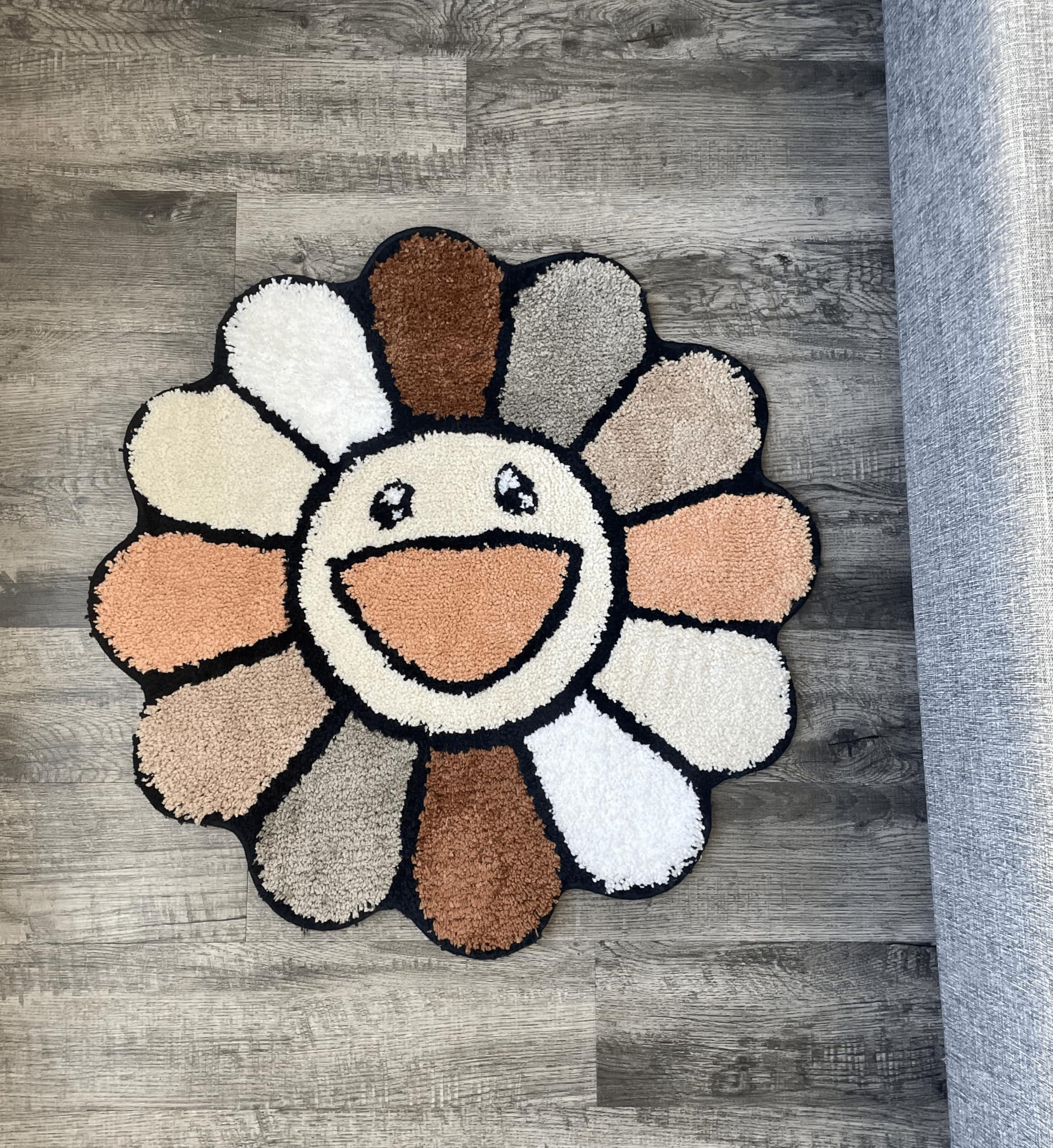 LUXAPE Murakami Rug - Handmade & Premium- 28in (70cm) - Hypebeast Rug - Hypebeast Room Decor - Living Room, Bedroom, Children Room, Door mat - Aesthetic Room Decor - Luxape Rug