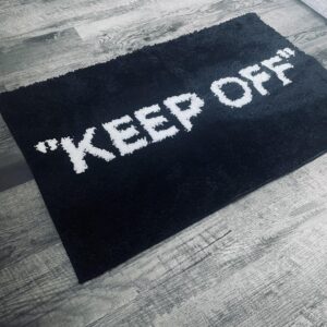 LUXAPE Keep Off Rug - Tufted Hypebeast Rug - Handmade & Premium - 32 * 20in (80 * 50cm) - Hypebeast room decor - Off white rug - Hypebeast Room Decor - Luxape Rug