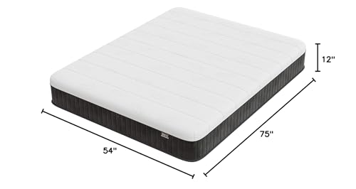 Swbvs Firm Double Mattress, 12 Inch Memory Foam Full Size Mattress, Full Bed Mattress in a Box,Pressure Relief & Firm Mattress Double Size