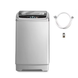 tymyp automatic compact washing machine, portable washer with 24 hours washing appointment, led display, suitable for household use