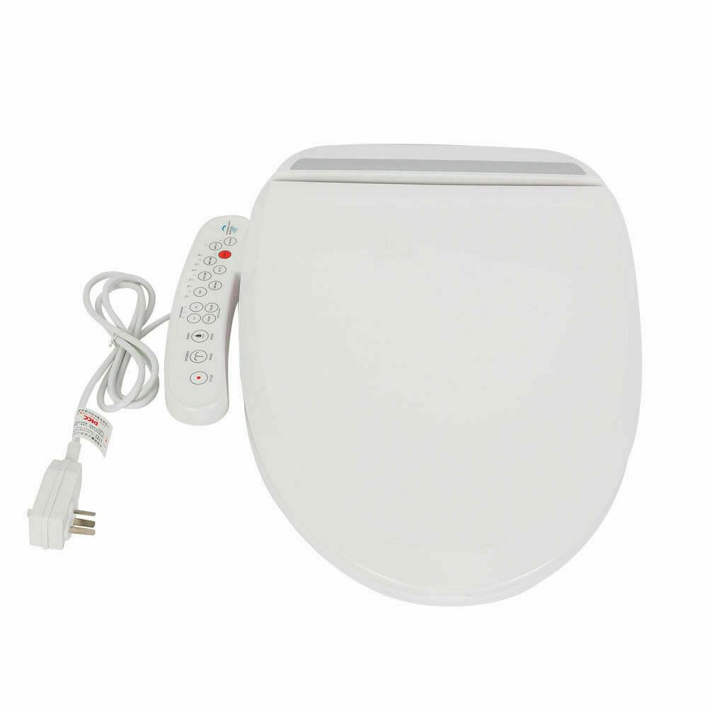 White Electric Electric Bidet, Smart Bidet Toilet Seat Automatic Elongated Heated For home bedroom office hotel bathroom