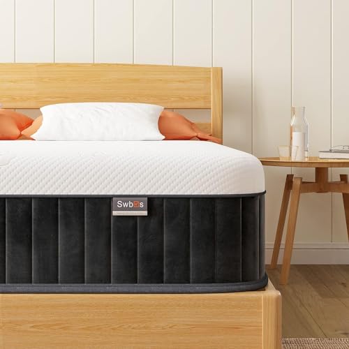 Swbvs Firm Double Mattress, 12 Inch Memory Foam Full Size Mattress, Full Bed Mattress in a Box,Pressure Relief & Firm Mattress Double Size