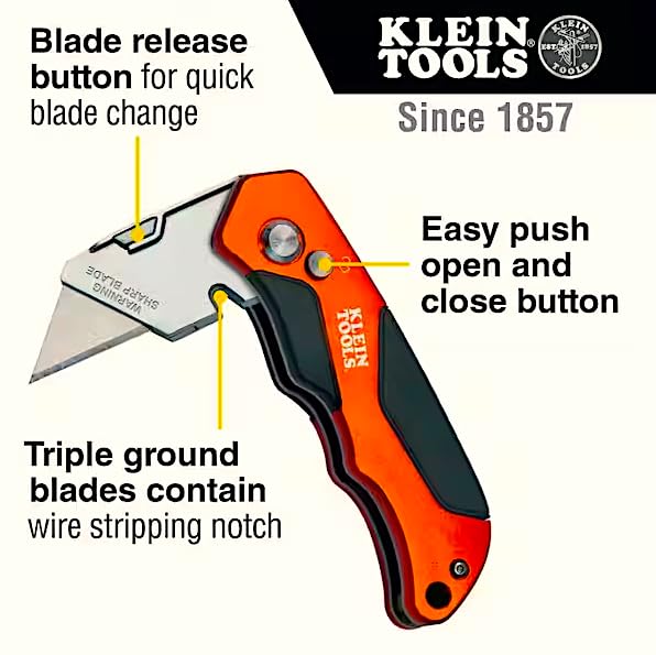 9 in. Aluminum Torpedo Level and Folding Utility Knife Tool Set