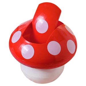 cabilock mushroom trash can mini trash can with lid mushroom basket countertop mini garbage cans cute mini trash can pen cup holders for desktop, bedroom, offices