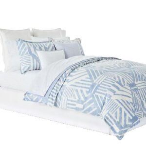 Lauren Ralph Lauren Bennett Geometric 3-Pc. Full Queen Duvet Cover Set Cornflower Blue