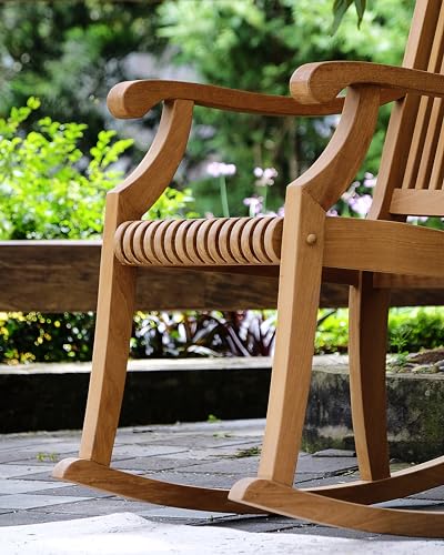 Cambridge Casual Montclair Teak Wood 2 Pieces Porch Rocking Chair Set