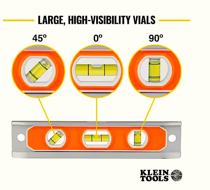 9 in. Aluminum Torpedo Level and Folding Utility Knife Tool Set