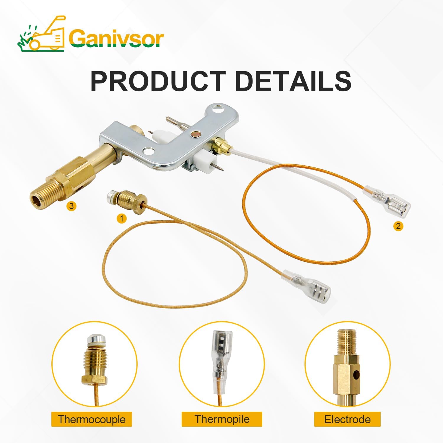 Ganivsor F278527 Pilot Assembly Portable ODS for Mr.Heater Big Buddy MH18B MH9B MH9BX and Dewalt Small Propane Heater Parts - 78422 Space Heater Pilot