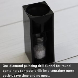 PIAOLGYI Diamond Painting Tools,Diamond Painting Drill Funnel for Round Containers,Diamond Painting Accessories