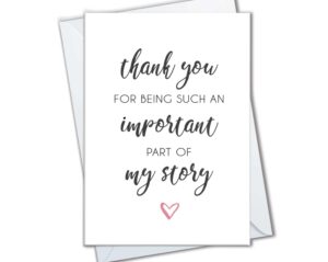 the cardtel | thank you cards for teacher, appreciation card for nurse, midwife gift, wedding guest thanks note for doctor, surgeon, coach, mentor, professor, therapist (1 card)