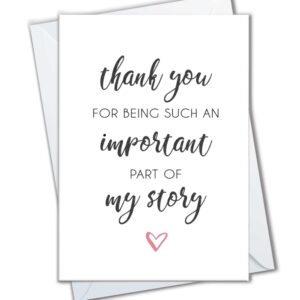 The Cardtel | Thank You Cards for Teacher, Appreciation Card for Nurse, Midwife Gift, Wedding Guest Thanks Note for Doctor, Surgeon, Coach, Mentor, Professor, Therapist (1 Card)