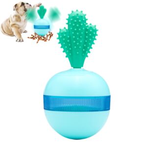 lalaai dog treat dispensing ball,food/treat ball,dog treat dispenser toy (blue)