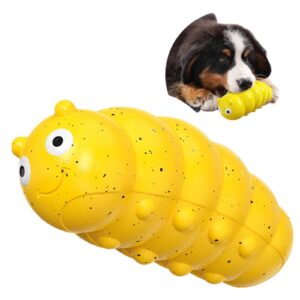 guiasipule indestructible dog toy for aggressive chewers, extremely tough dog toy for large breeds, durable and tough latex toy for medium/large breeds,gifts for dogs,yellow