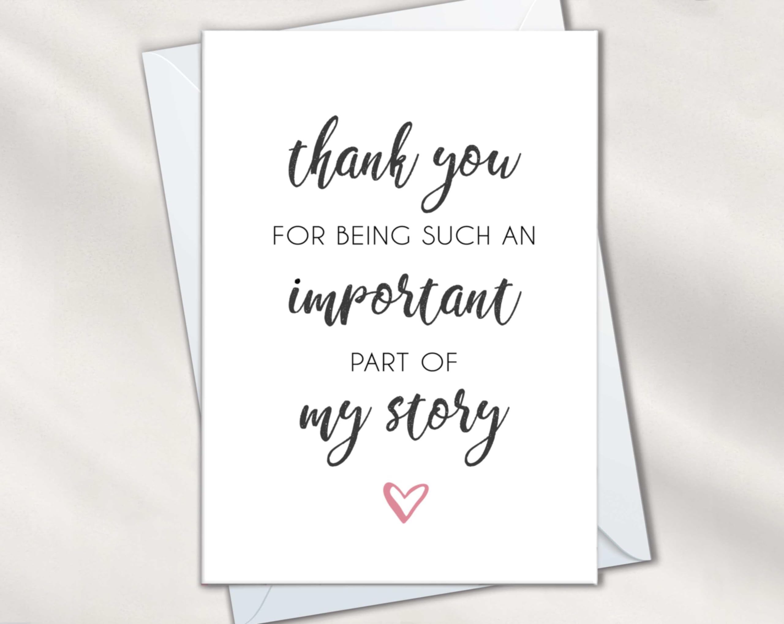 The Cardtel | Thank You Cards for Teacher, Appreciation Card for Nurse, Midwife Gift, Wedding Guest Thanks Note for Doctor, Surgeon, Coach, Mentor, Professor, Therapist (1 Card)