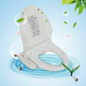 White Electric Electric Bidet, Smart Bidet Toilet Seat Automatic Elongated Heated For home bedroom office hotel bathroom