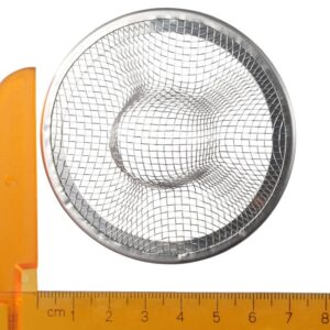 iuniq 2 pcs Heavy Duty Stainless Steel Slop Basket Filter Trap, 2.75" Top Mesh Sink Strainer, Perfect for Bathroom Bathtub Drain