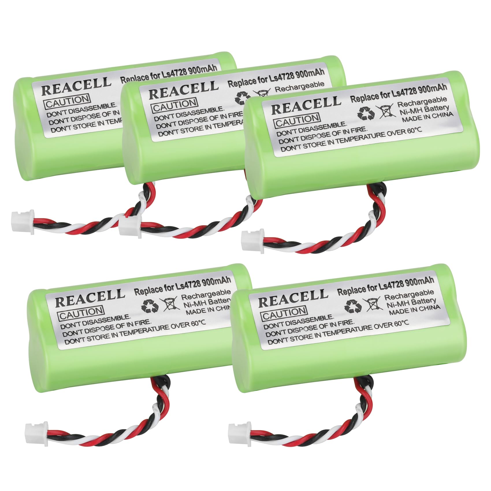 REACELL 5 Packs 3.6V LS4728 Symbol Battery Compatible for Motorola Symbol LS-4278 LS4278-M LI4278 DS6878 82-67705-01 BTRY-LS42RAAOE-01 K35466 Cordless Bar Code Scanner LI-4278 DS-6878