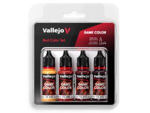 vallejo game color set 72377 red color set (4x18ml)