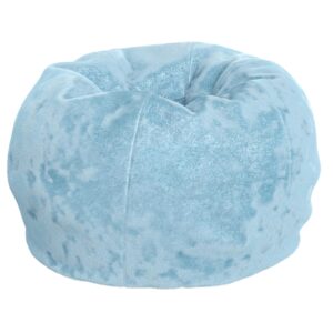 flash furniture dillon small teal furry bean bag chair for kids and teens