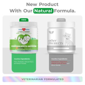 Milk Thistle for Cats - 4oz Powder - Natural Liver Support for Cats - with Same and L-Arginine - Detox, Hepatic Support, Promotes Liver Healthy Function for Cats, Kidney Support (for Cats)