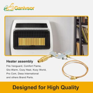 Ganivsor 120630-02 Pilot ODS for Desa Glo-Warm Vent Free Propane Gas Wall Heaters - 2000 Watts Pilot ODS Assembly