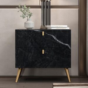 Anmon Black Marble Contact Paper, Glossy and Waterproof Black Marble Wallpaper 17.7''*118'', Self-Adhesive and Removable Vinyl Wall Paper for Cabinets, Countertops, Bathrooms, Drawers