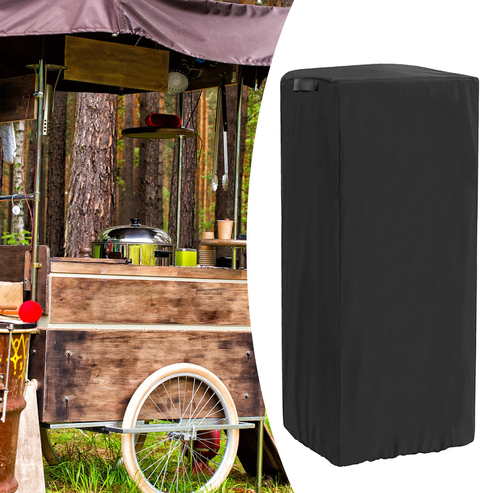 420D Popcorn Machine Cover - Windproof and Adjustable Drawstring Design