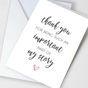 The Cardtel | Thank You Cards for Teacher, Appreciation Card for Nurse, Midwife Gift, Wedding Guest Thanks Note for Doctor, Surgeon, Coach, Mentor, Professor, Therapist (1 Card)