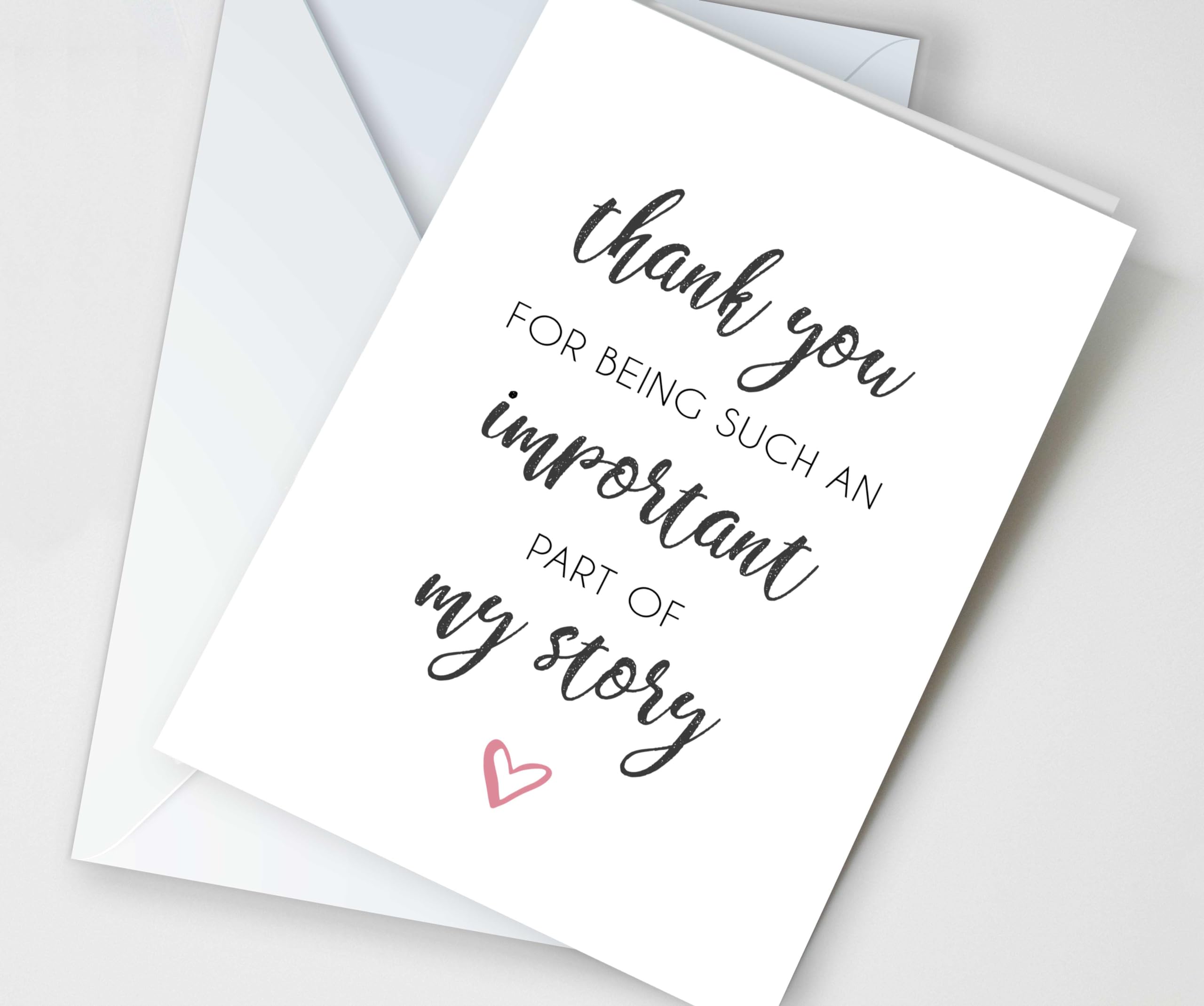 The Cardtel | Thank You Cards for Teacher, Appreciation Card for Nurse, Midwife Gift, Wedding Guest Thanks Note for Doctor, Surgeon, Coach, Mentor, Professor, Therapist (1 Card)