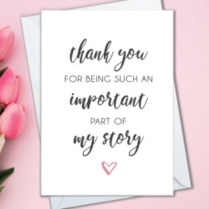 The Cardtel | Thank You Cards for Teacher, Appreciation Card for Nurse, Midwife Gift, Wedding Guest Thanks Note for Doctor, Surgeon, Coach, Mentor, Professor, Therapist (1 Card)