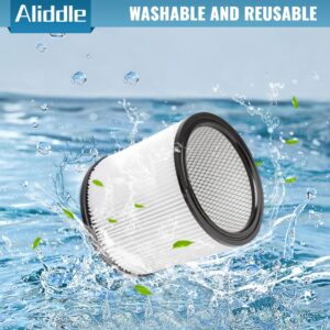 Aliddle DXVC6910 Cartridge Filter Replacement, Compatible with dewalt Wet/Dry Vacuum Cleaners 6-16 Gallon, dewalt shop vac filter, 2 Pack