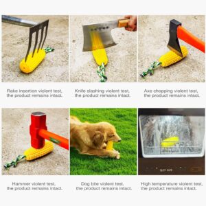 yuxiaoyu Dog Toy Chew Toy Corn Interactive Squeaky Dog Tooth Cleaning Tool Water Float Toy Teething Stick Suitable for Small, Medium and Large Dogs