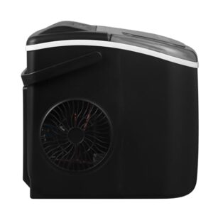 Panana Countertop Ice Makers,Automatic Clean,Portable Ice Maker 9 Bullet Ice Ready in 7-12min,26.5lbs/24H,for Home/Kitchen/Office/Party,Black